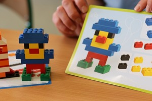 robot z klocków na zajęciach